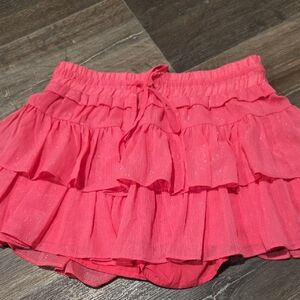 DAY+MOON SMALL HOT PINK SHIMMER SKORT